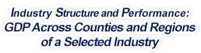 Nevada - Gross Domestic Product Across Counties and Regions of a Selected Industry